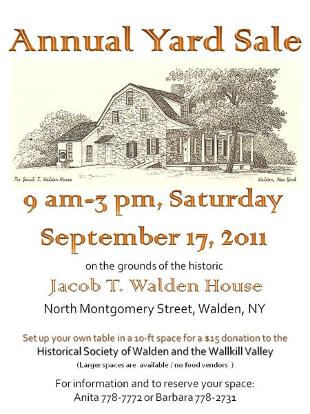 Yard Sale Sept 17, 2011